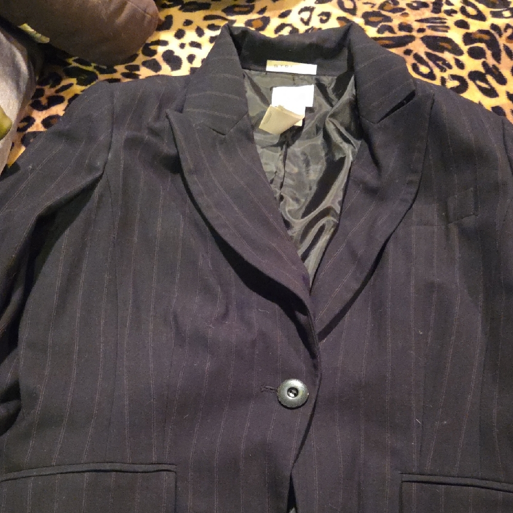 Emma James Black Pinstripe Blazer